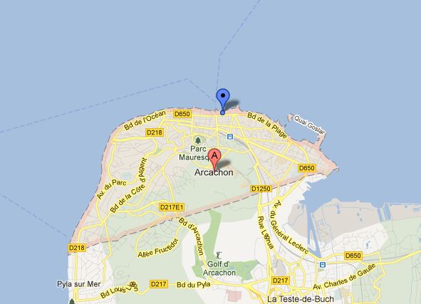 A Map of Arcachon - Oliver's Travels A Map of Arcachon - Oliver's Travels