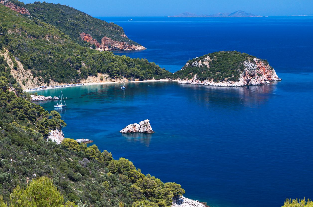 Staflios beach - best beaches in Skopelos
