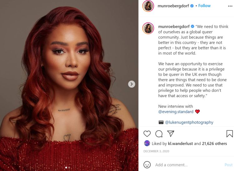 Munroe Bergdorf Instagram