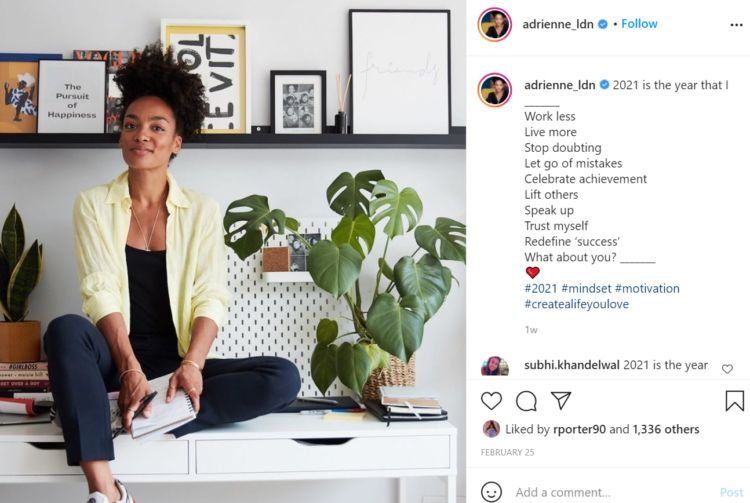 Adrienne Instagram International Women's Day