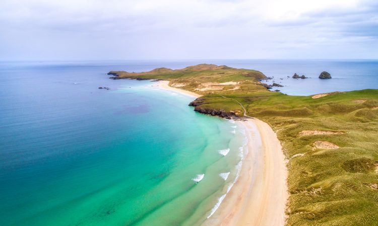 The Scotland beach of the peninsula Balnakeil
