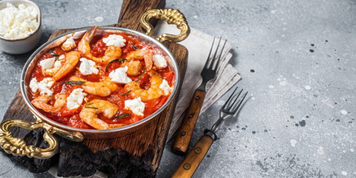Shrimp Saganaki