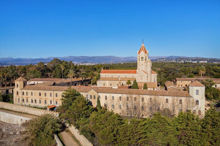 Lerins Abbey On The Island Of Saint Honorat, France