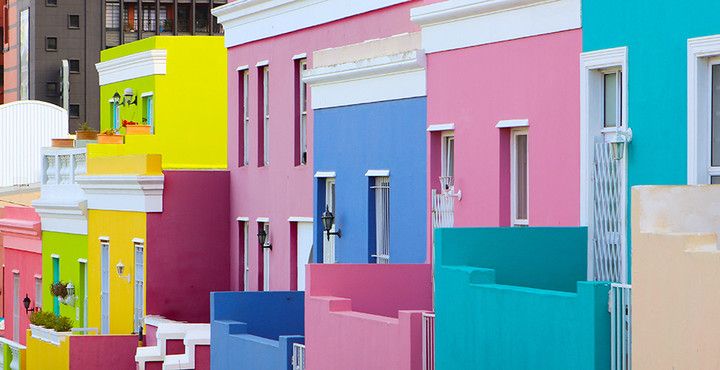 Colourful Bo Kaap Neighbourhood Cape Town