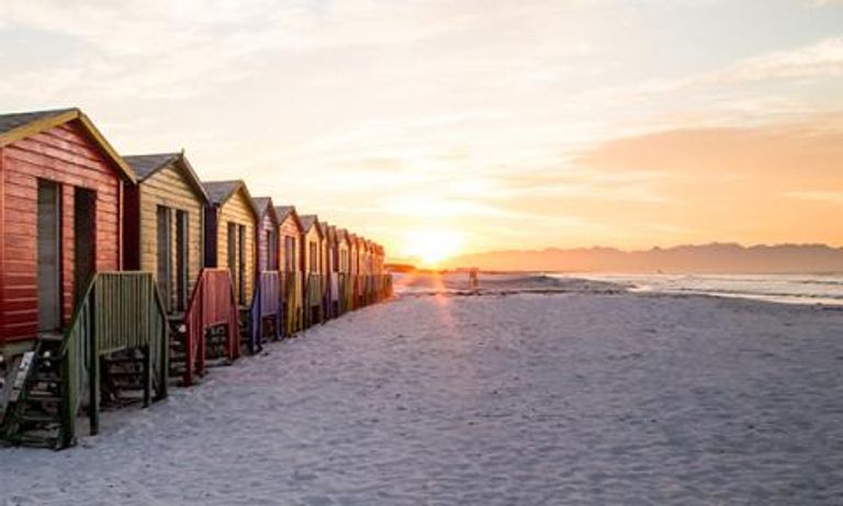 Muizenberg Beach at sunset