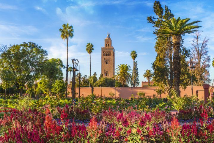 Koutoubia Mosque And Gardem, Marrakesh