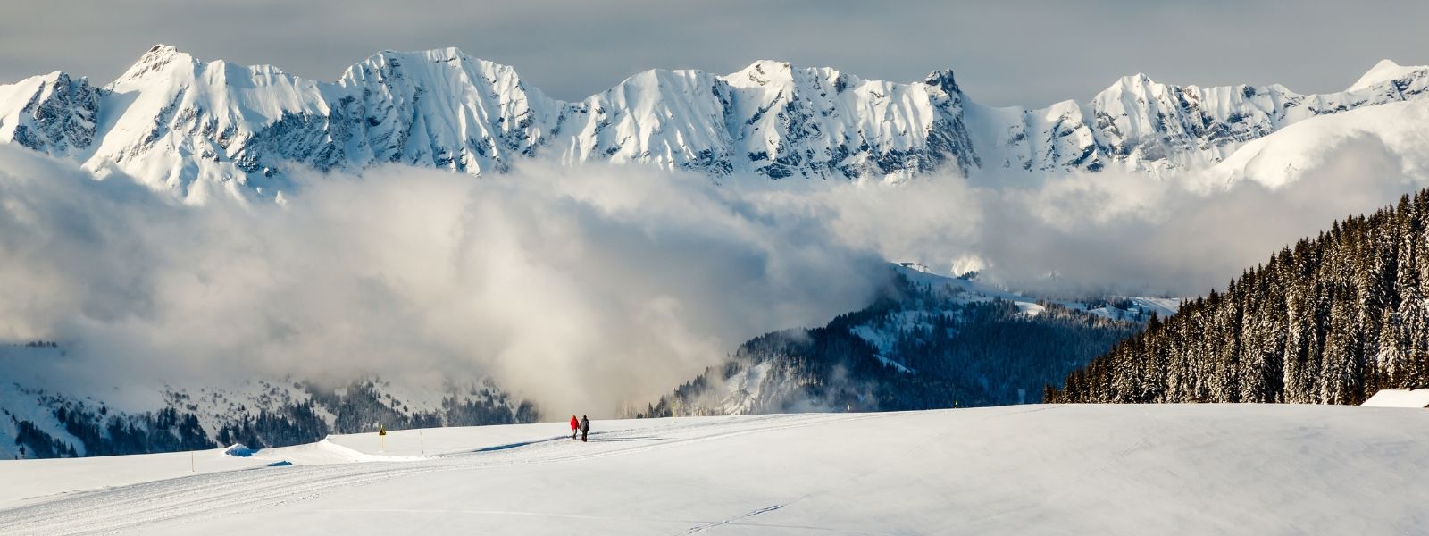 Ski slopes in Megeve