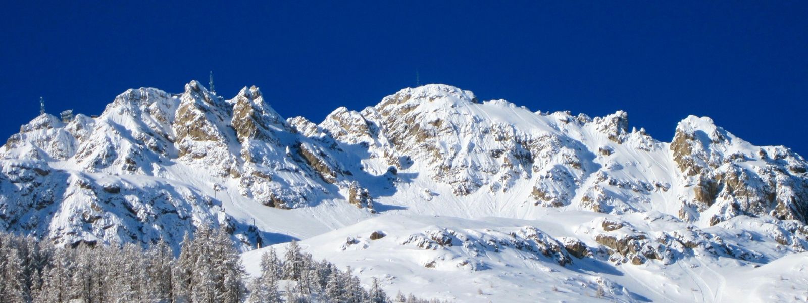 Snow covered mountains, Val D'Isere