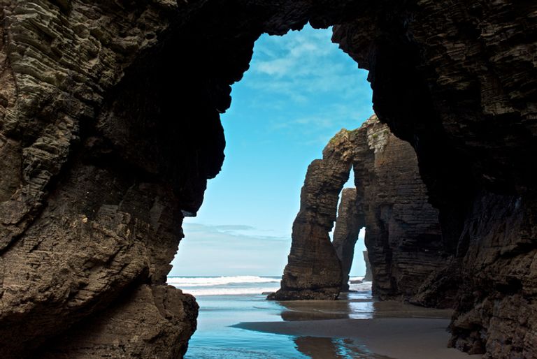Rock formation at As Catedrais
