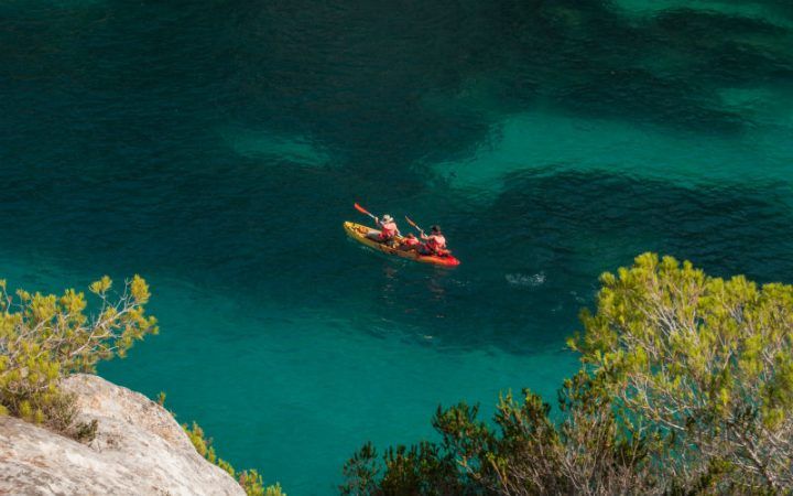 Kayaking in Menorca