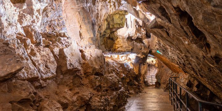 Pathway in Gough's Cave, Somerset