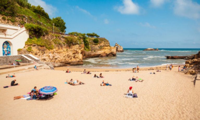 Small beach in France