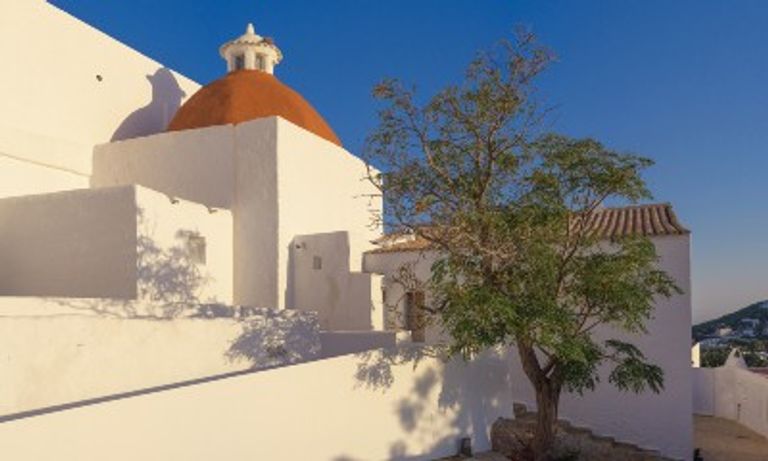 White washed house, Santa Eularia, Ibiza