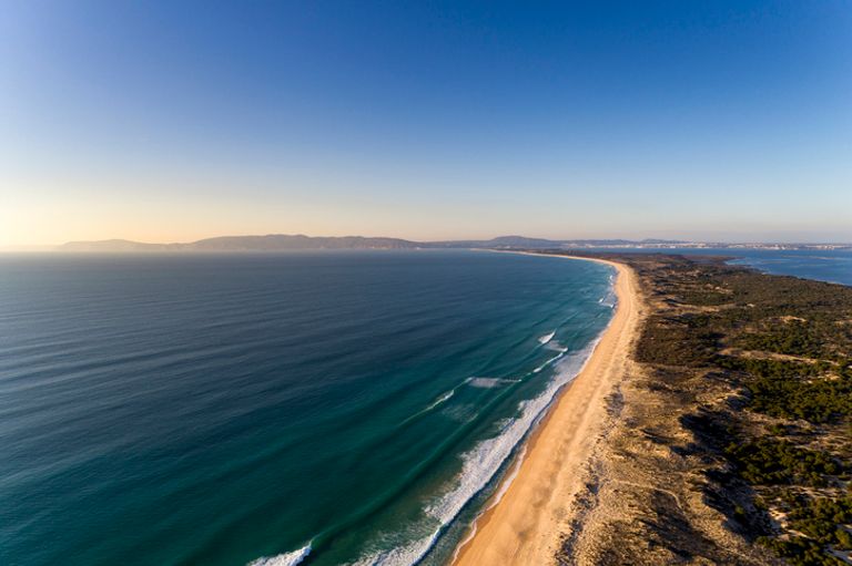 Aerial View Of The Comporta Beach