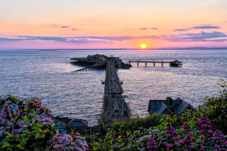 Sunset over Weston-super-Mare pier