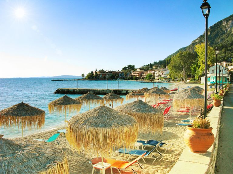 Benitses beach, Corfu