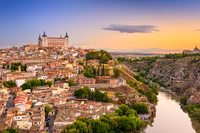 Sunset view of Toledo