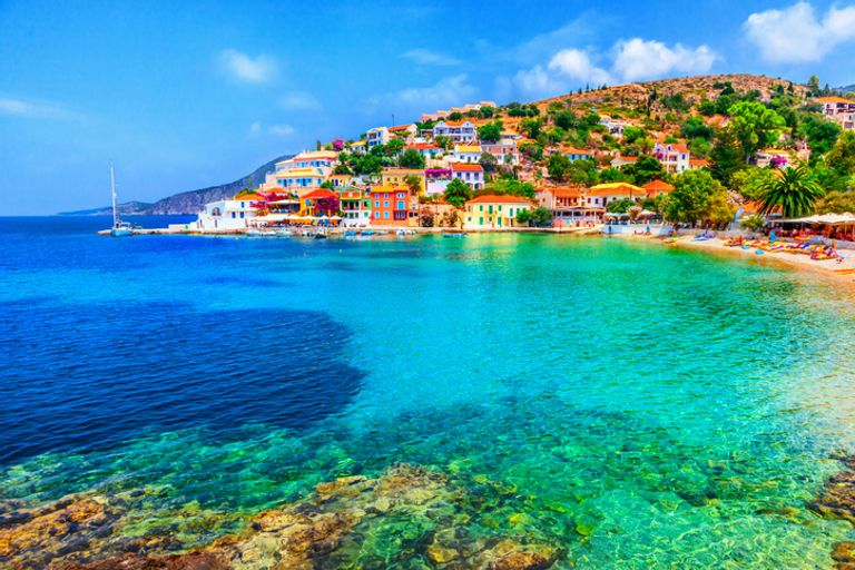 Assos beach in Kefalonia, Greece