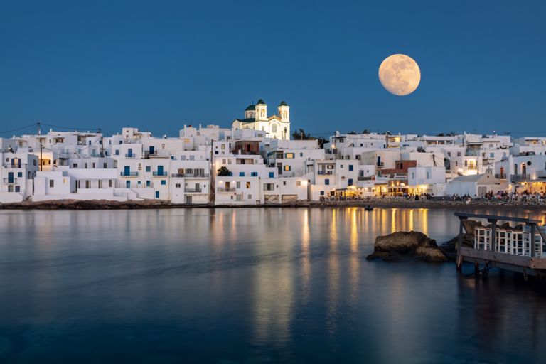 Full moon over Paros