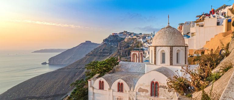 Sunset in Fira, Santorini