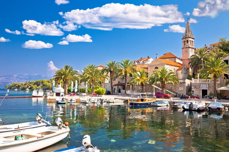 Village Of Splitska, Boats in the Marina