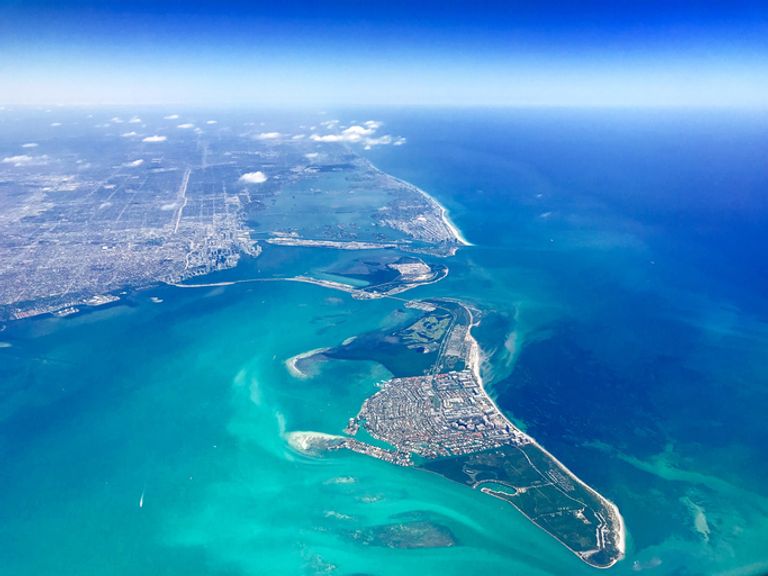 Aerial View Of Key Biscayne