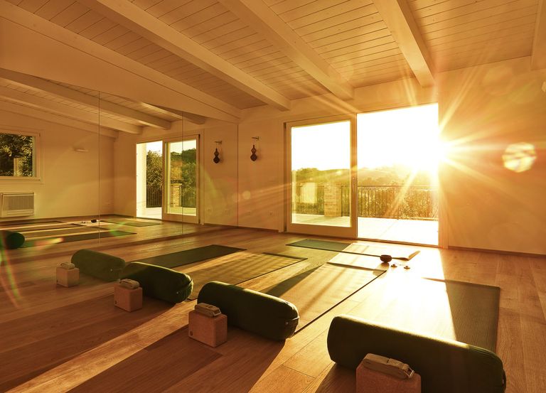 Yoga relaxation room