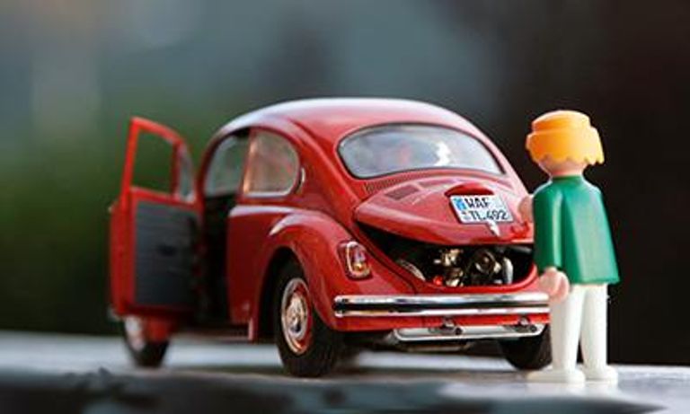 toy car broken down