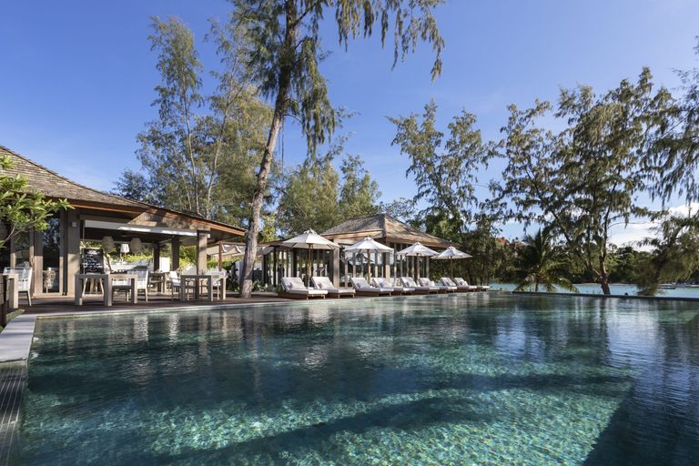 Swimming pool at a resort in Thailand