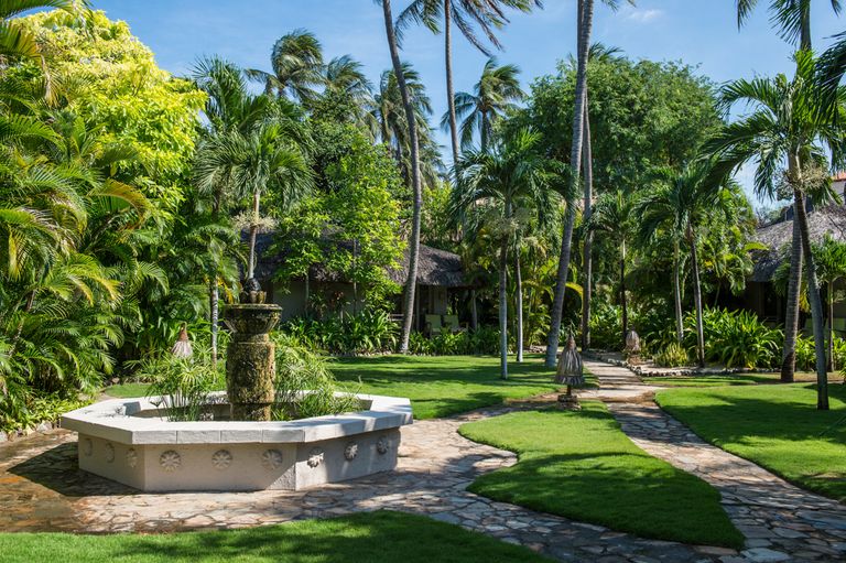 Resort courtyard