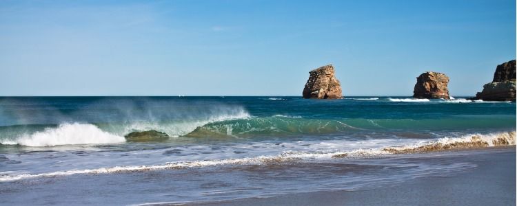 Grande Plage beach in France