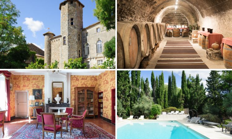 Chateau de L'Ange chateaux in Southern France