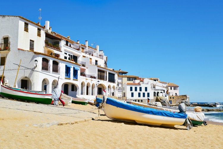 Wooden houses are a staple in Calella de Palafrugell