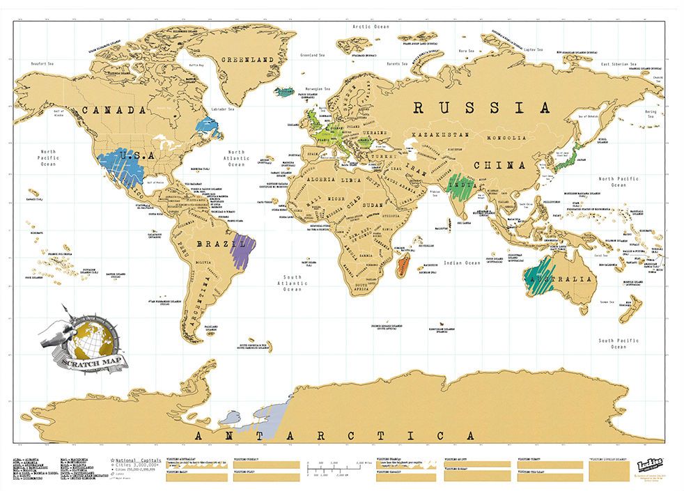 Scratch Map - Best Gifts for Travellers