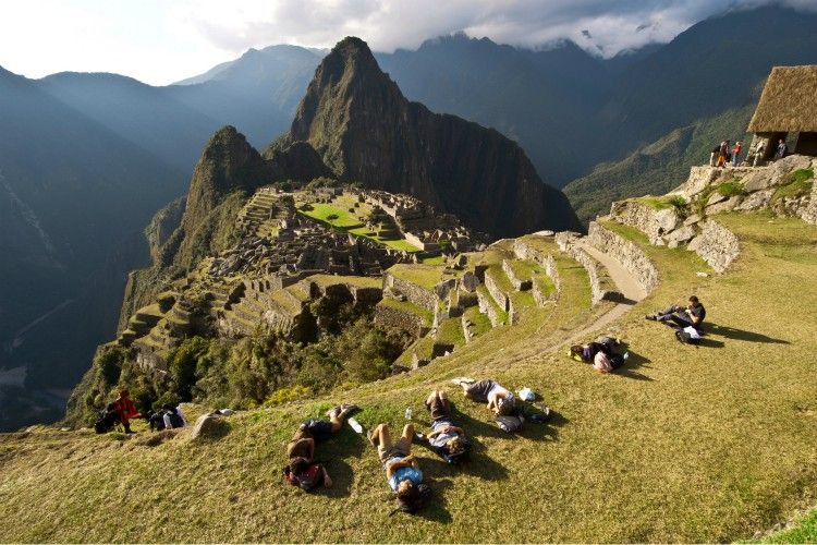 macchu picchu in the sun