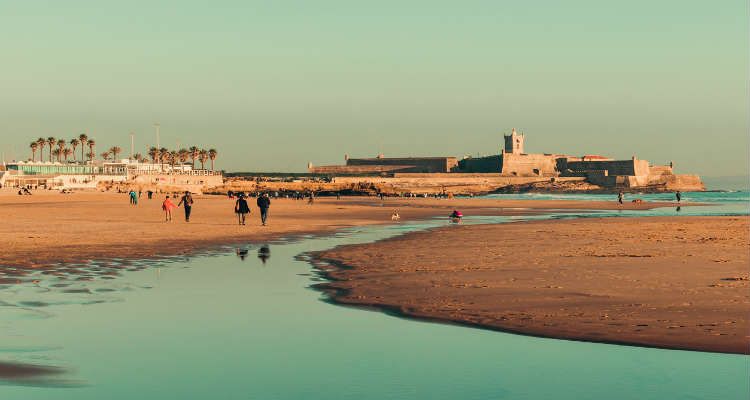 Praia de Carcavelos near Lisbon