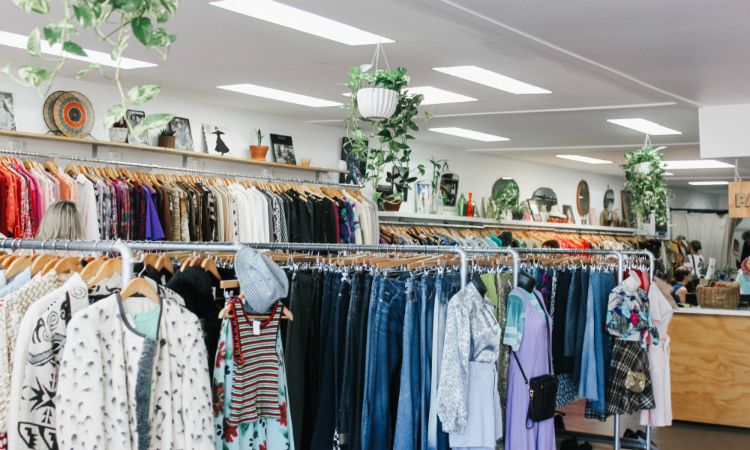 shop second hand - tackle climate change for earth day