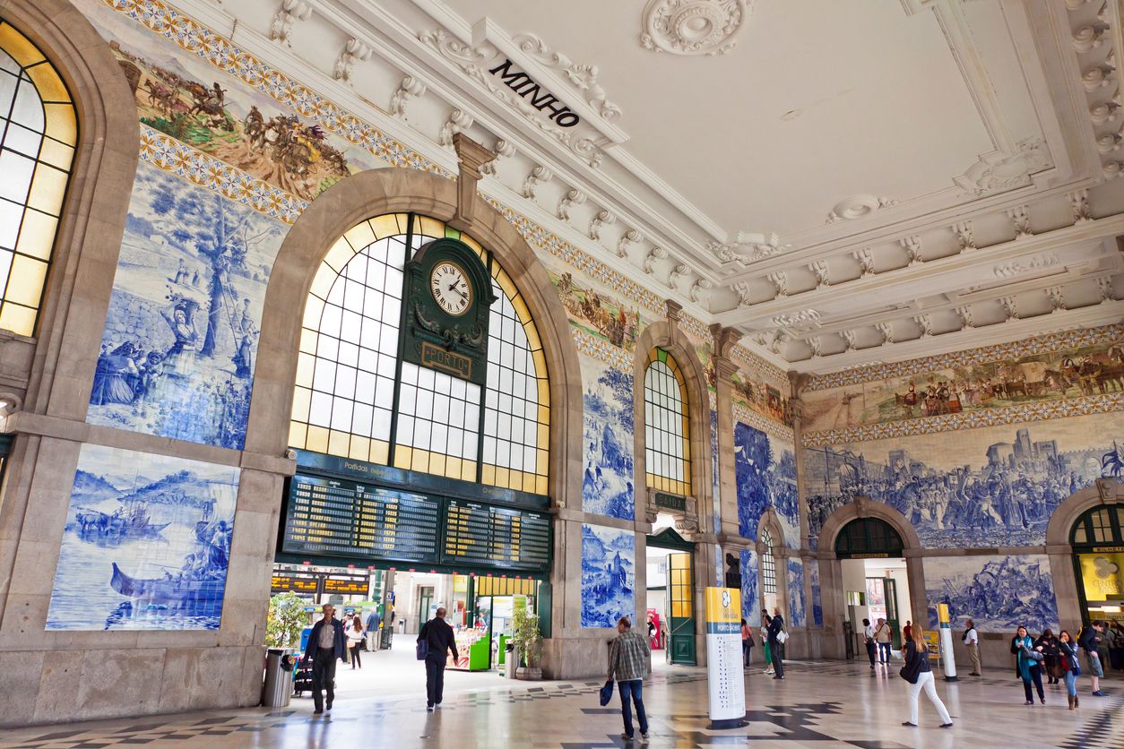 Sao Bento Railway Station in Porto