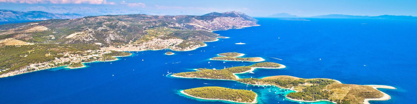 Hvar islands and coastline