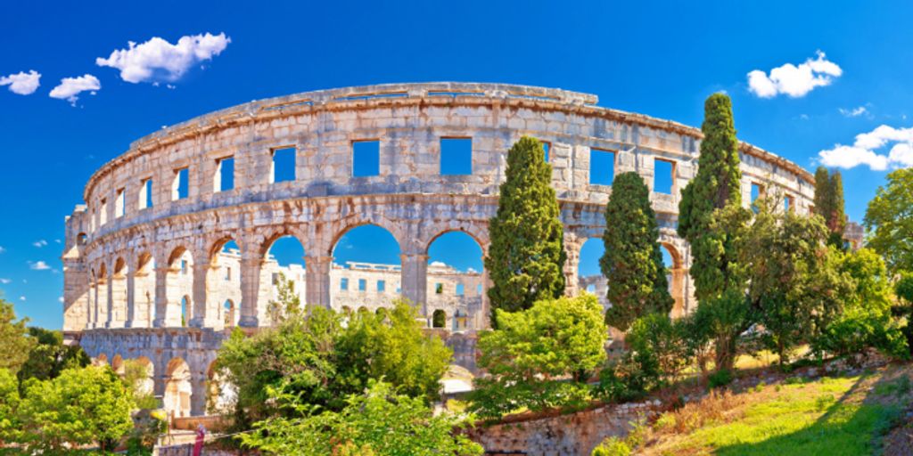 Ancient Amphitheatre in Pula, Istria