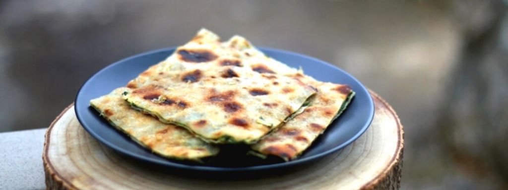 Soparnik on a plate
