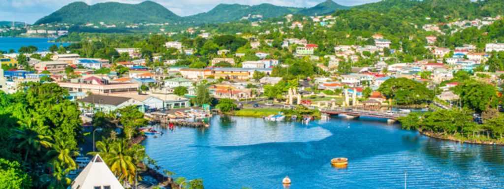 Castries, the capital of St Lucia