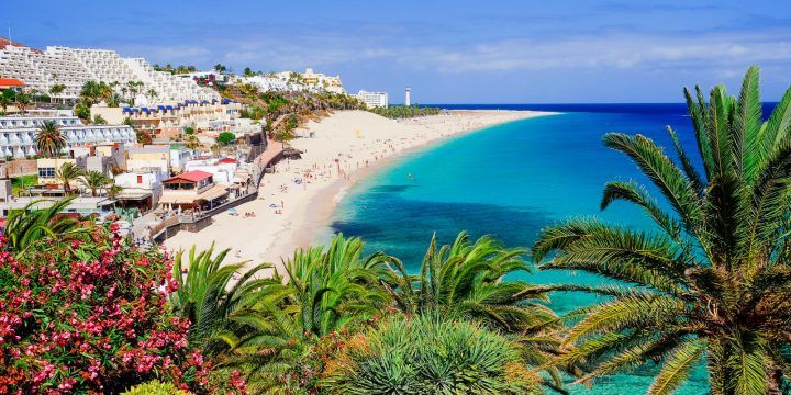 Sandy beach in the Canary Islands