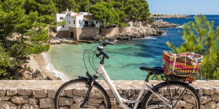 Bicycle by the sea in Mallorca