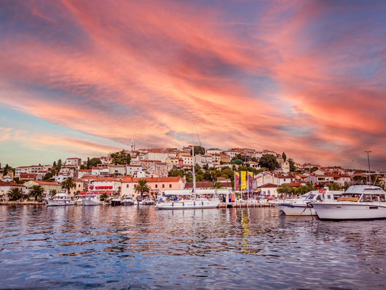 View Of The Port City Of Vrsar In Croatia
