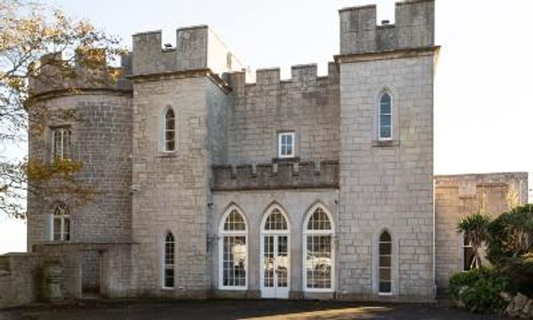 front of Penn castle in Devon