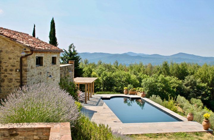 Rustic villa with outdoor pool
