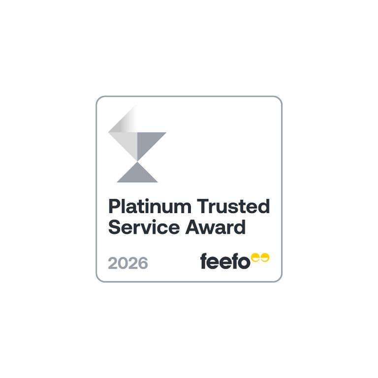 Feefo Platinum Trusted Service Award 2026